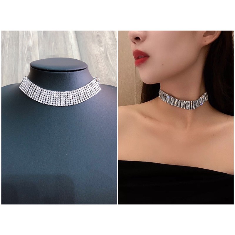 [RẺ VÔ ĐỊCH] CHOKER / VÒNG CỔ ĐÍNH ĐÁ SIÊU SÁNG