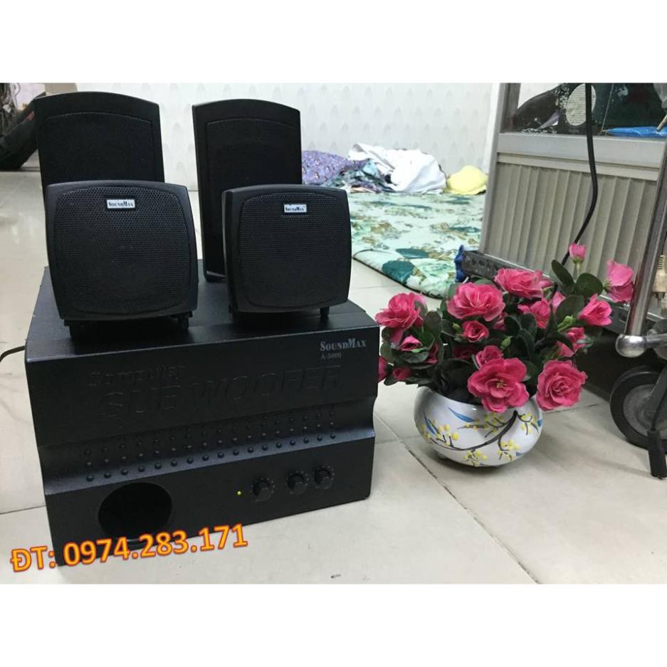 Loa vi tính Soundmax 4.1 A5000 màu đen/ bạc  !!