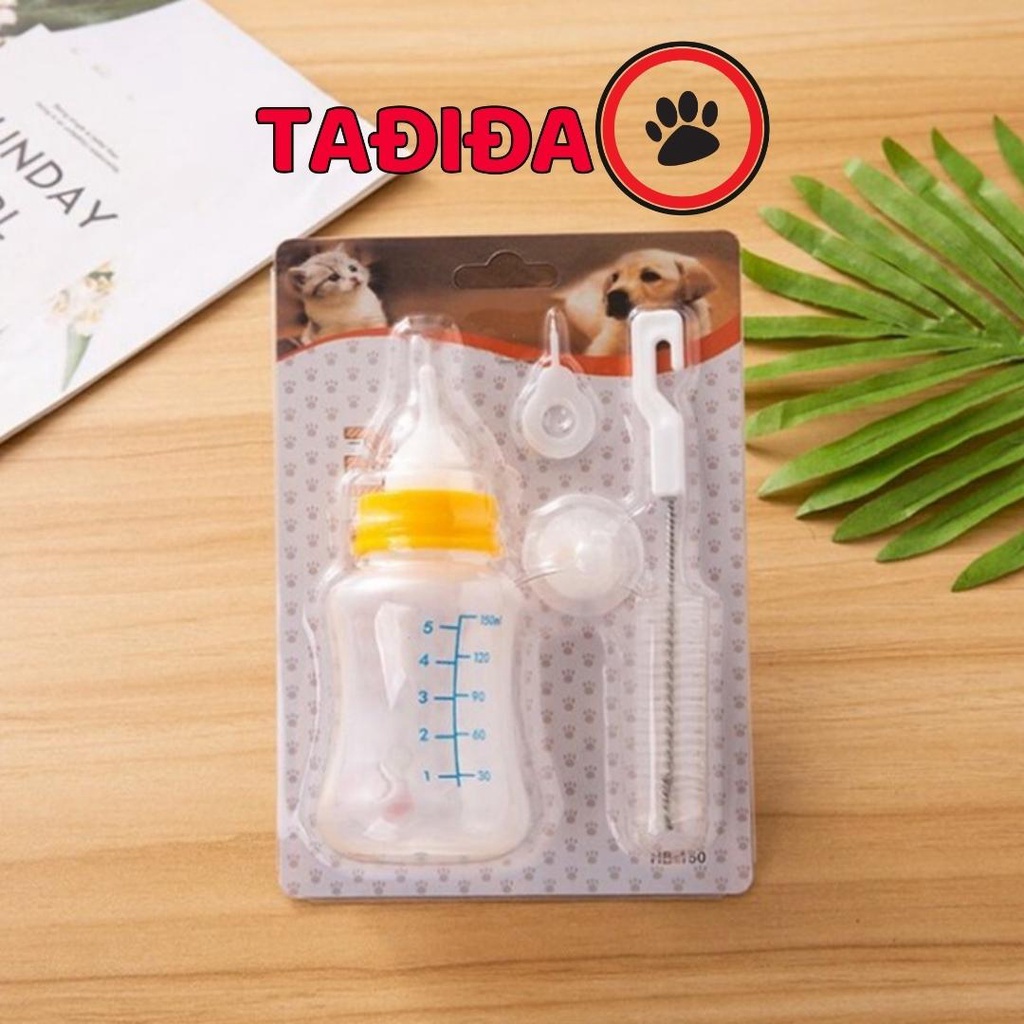 Bình sữa cho Thú Cưng Chó Mèo , Set Bình Ti cho Chó Mèo tiện lợi - Tadida Pet