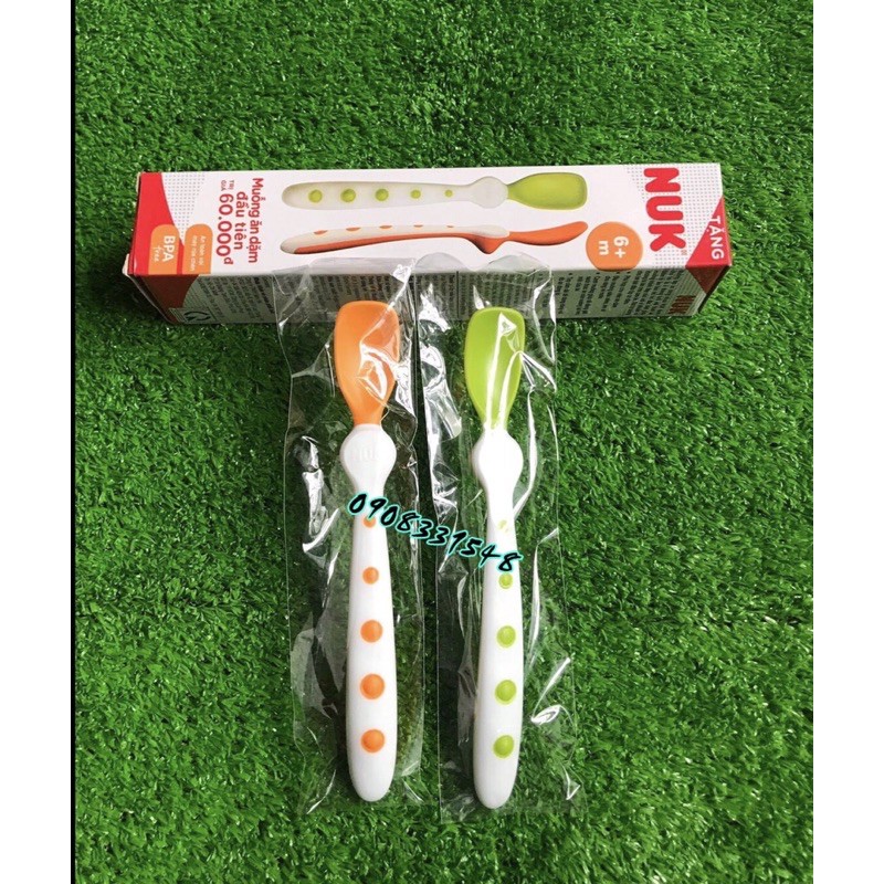 BỘ 2 MUỖNG ĂN DẶM CHO BÉ NUK