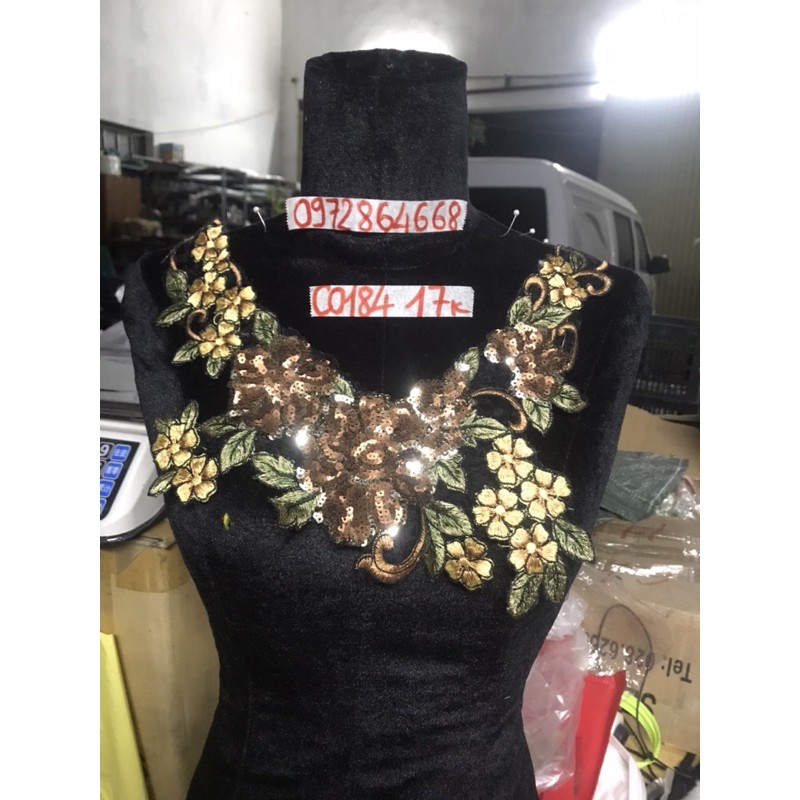 Cổ thêu, hoa kim sa (Shop giao đơn tiền hàng từ 50k)