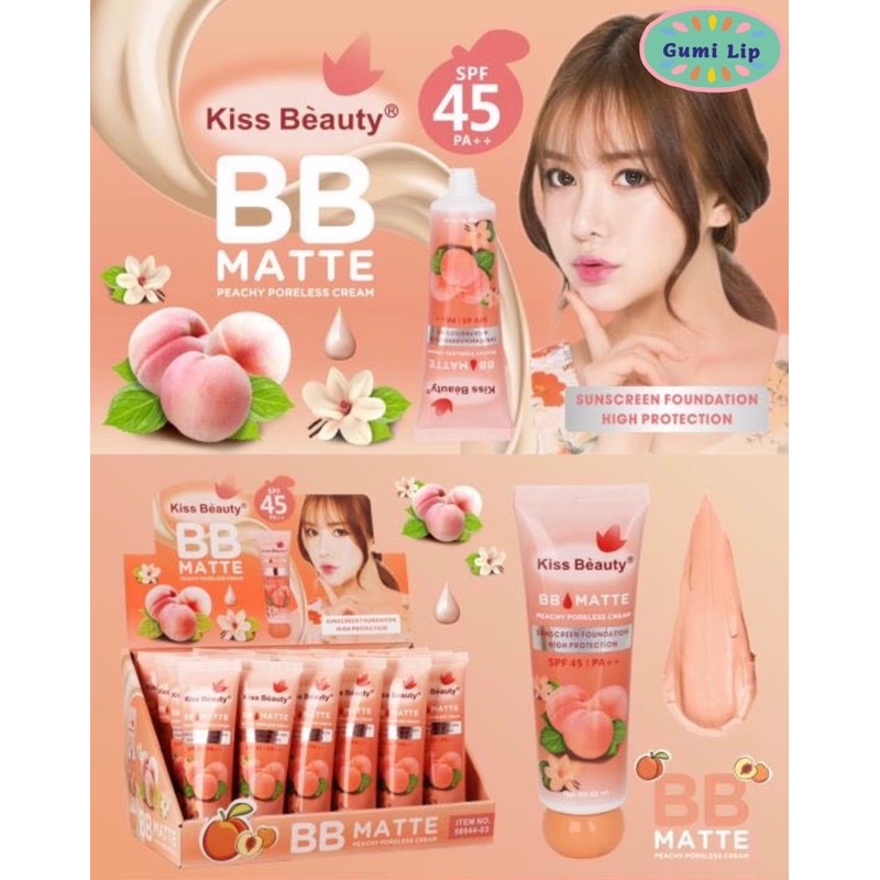 Kem nền KisBeauty 50 ml che khuyết điểm chống nắng SPF 45/PA+++