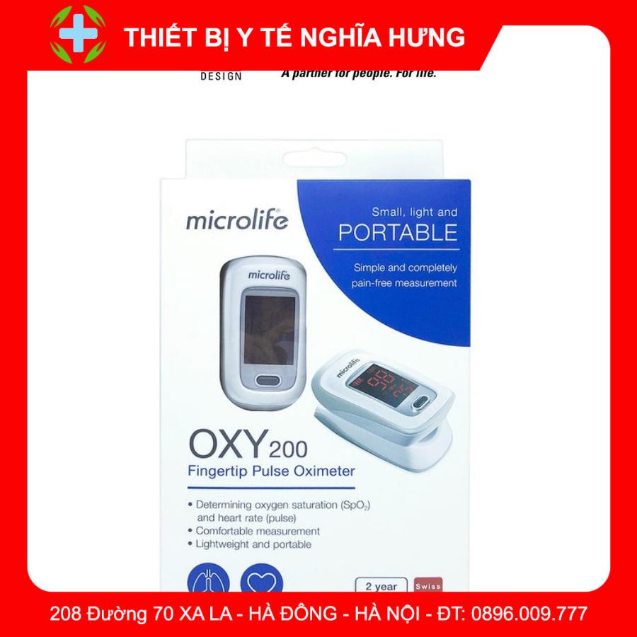 Máy Đo Nồng Độ Oxi Trong Máu Microlife Oxy200 | Thương Hiệu Thụy Sỹ - Bảo Hành 24 Tháng