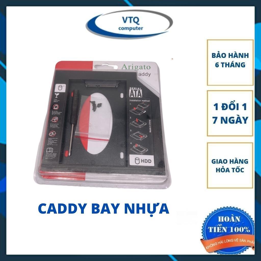 Caddy Bay HDD SSD SATA 3 9.5mm/12.7mm (NHỰA)- Khay ổ cứng thay thế ổ DVD