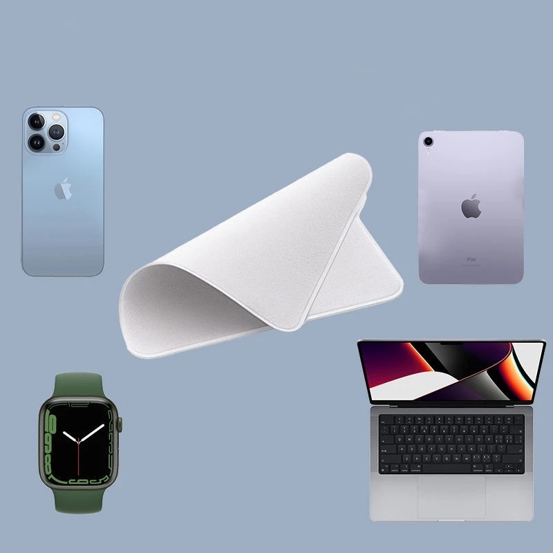 Miếng vải lau bằng microfiber làm sạch màn hình điện thoại/máy tính bảng/ ipad mac apple iwatch
