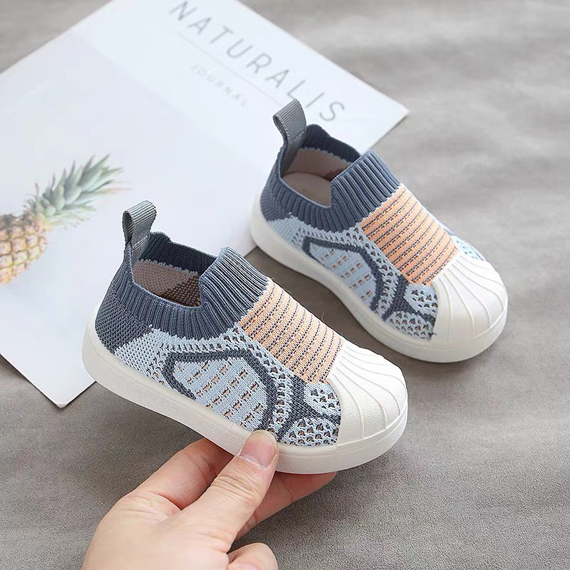 Giày lười bún cho bé trai, bé gái - giày vải cho bé dễ đi có chun co dãn êm chân màu sắc thời trang (sz21-sz32) 1012