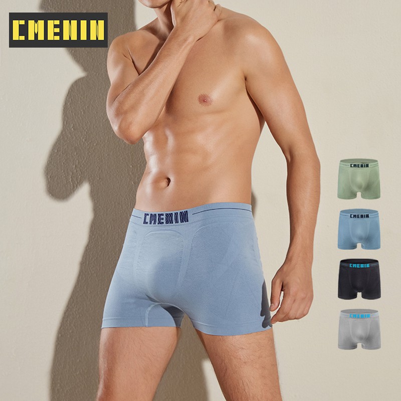 Quần lót lưới boxer làm bằng cotton lưng thấp thoáng mát dành cho phái mạnh 2020 CM001