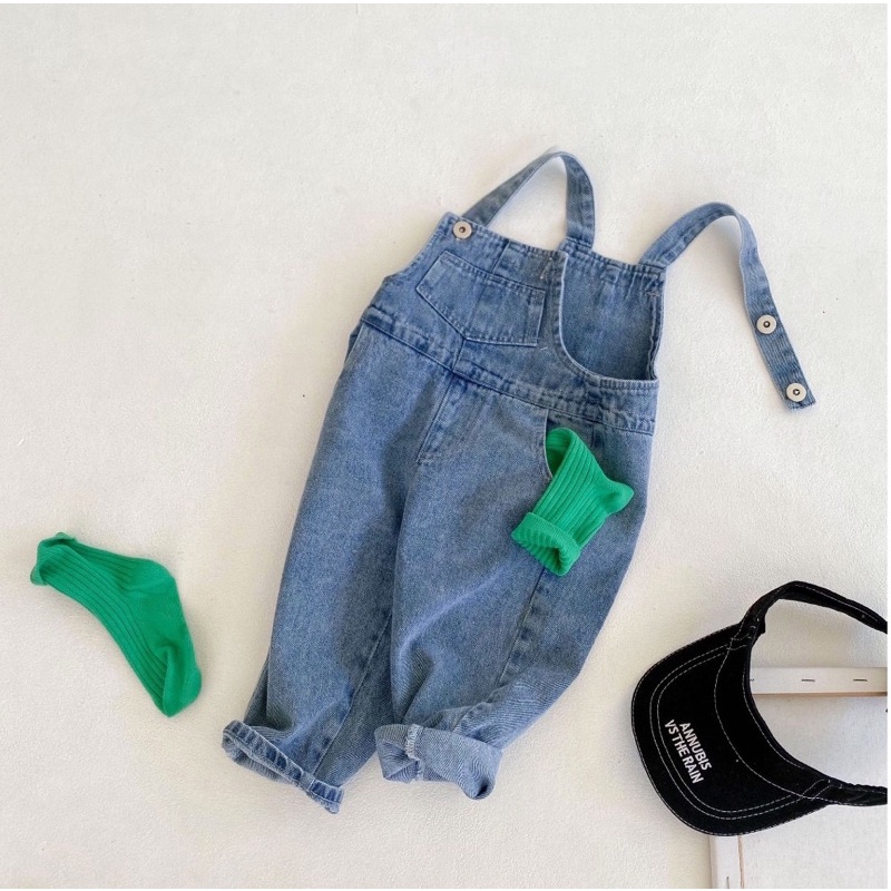 Yếm jean dài cho bé