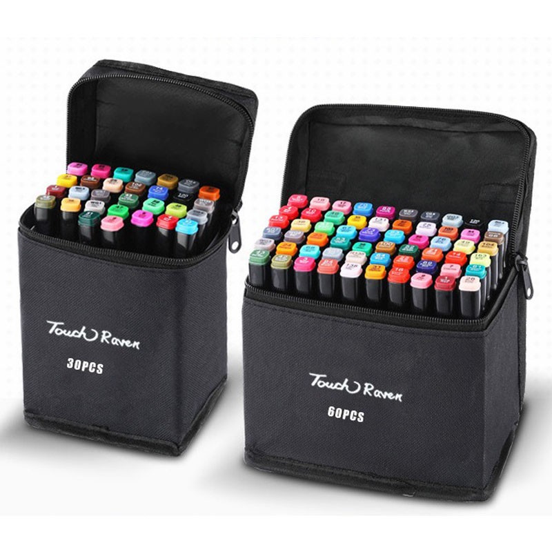 Bút màu TouchCool 30/40/60/80 Màu. Tặng kèm bút line đen trắng , touchliit bút vẽ chuyên nghiệp