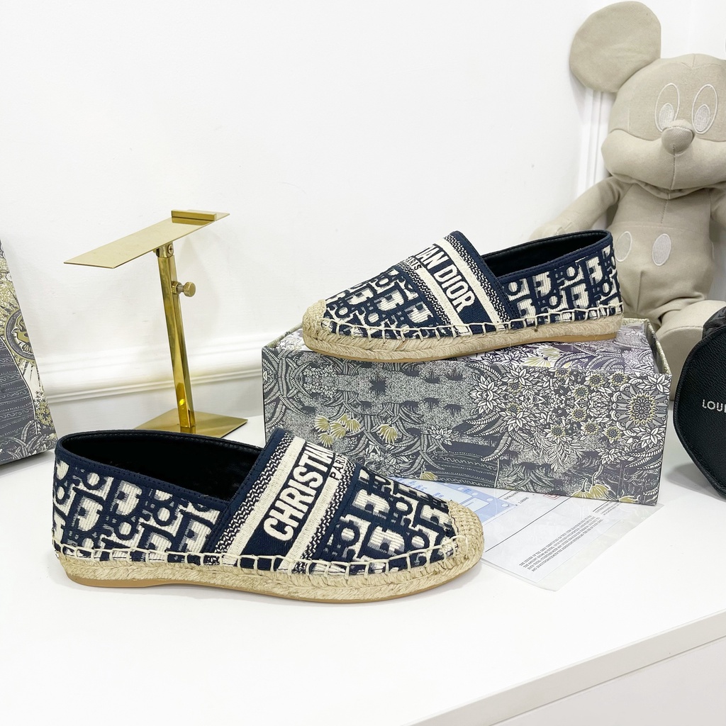 Giày Slipon Dior thổ cẩm