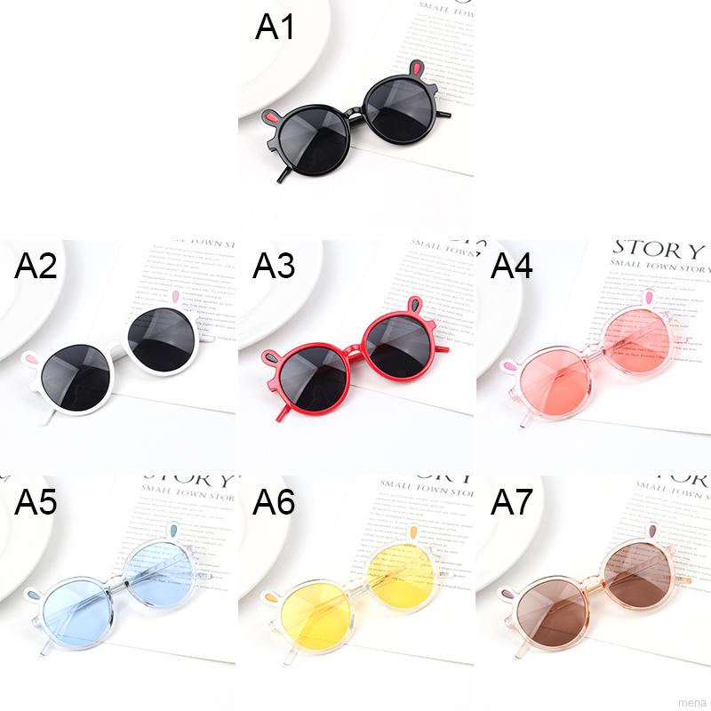 Kính mát gọng tròn tai thỏ đáng yêu thời trang cho bé