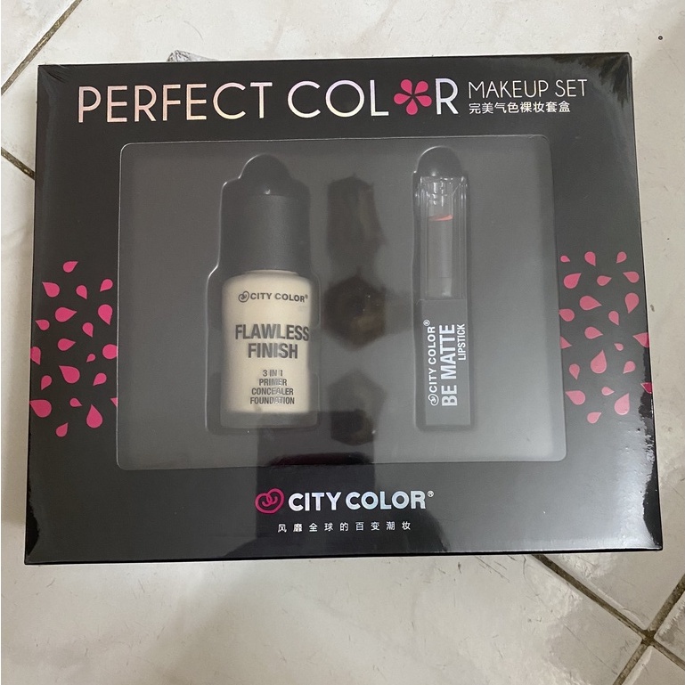 Set Kem nền và Son Be Matte City Color 2 món