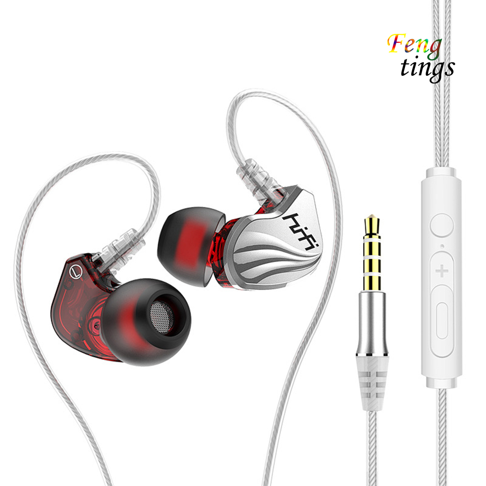 Tai Nghe Nhét Tai Thể Thao 6d 4 Lõi 3.5mm hifi bass Trầm k1