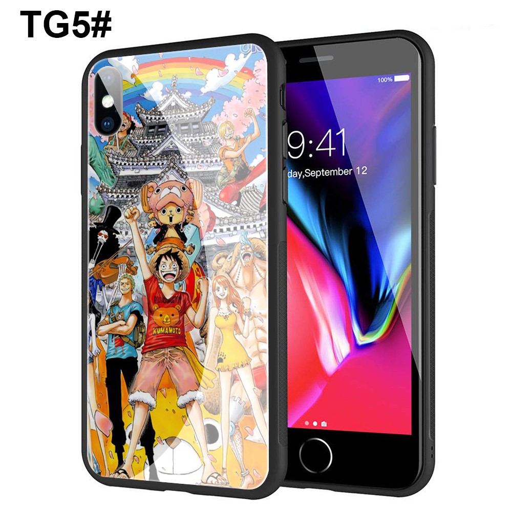 Ốp Lưng Kính Cường Lực In Hình Nhân Vật Luffy Boa Hancock Trong One Piece Cho Iphone Xr Xs Max 7 8 6s 6 Plus 7 + 8 + 5 5s Se 2020