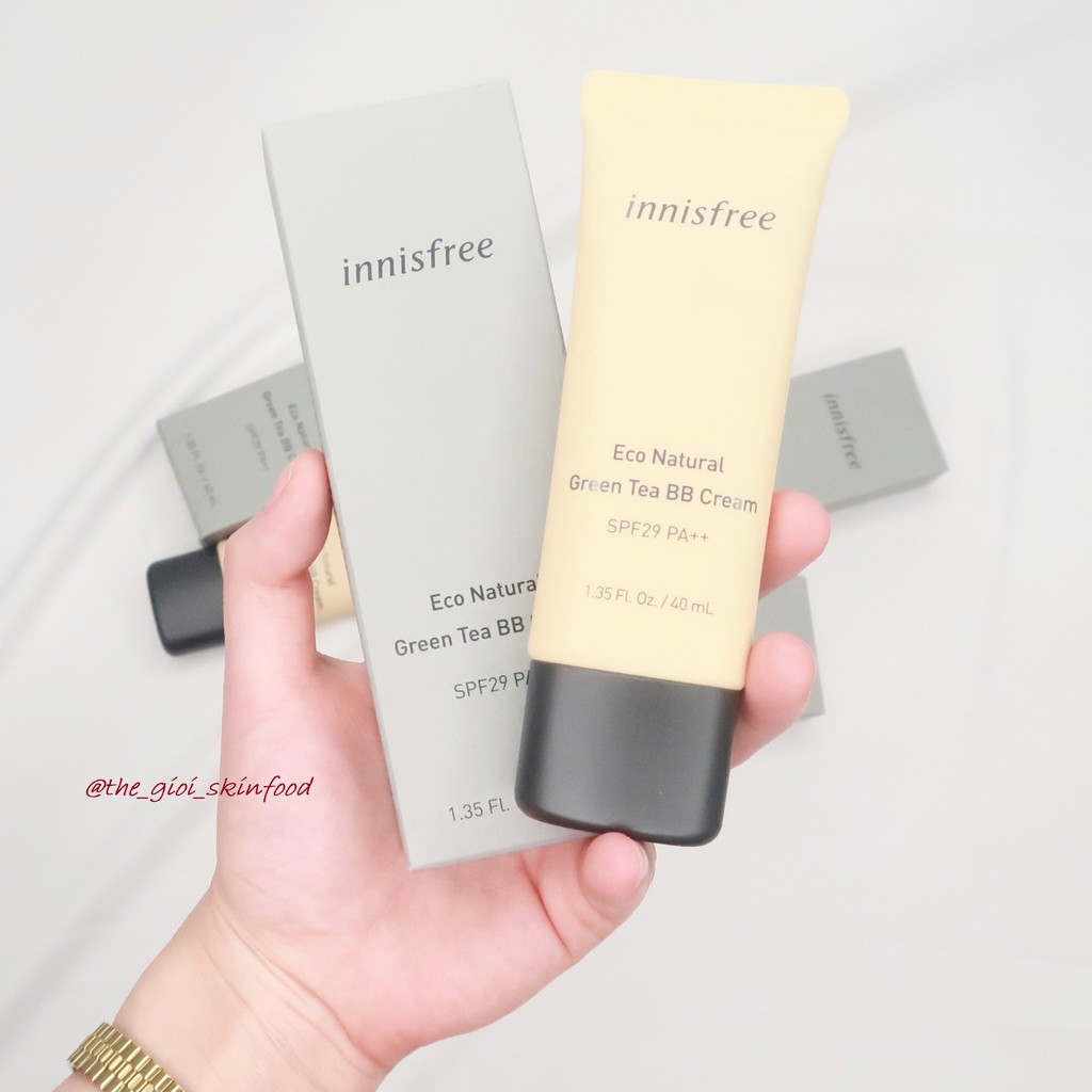 [New 2019] BB Cream Cho Da Mụn Trà Xanh Innisfree Green Tea BB Cream SPF29 PA++