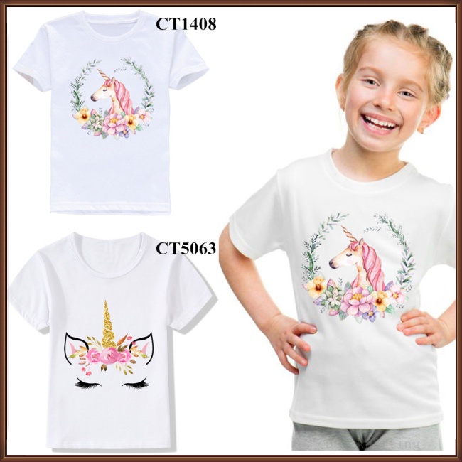 Áo Thun Tay Ngắn Chất Liệu Cotton In Họa Tiết Động Vật Cho Bé 4-12 Tuổi