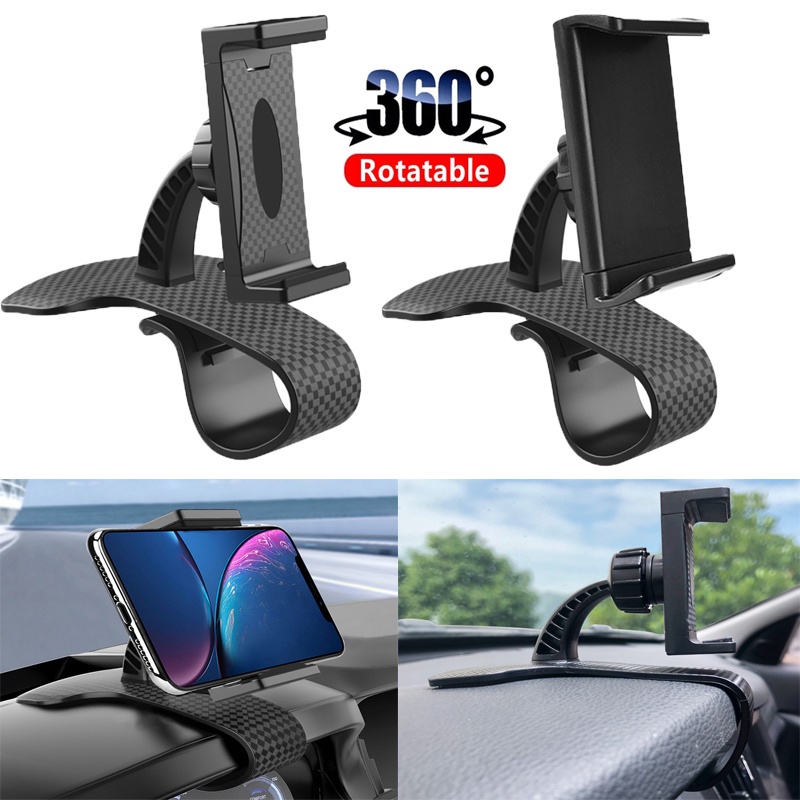 1 Giá Đỡ Điện Thoại Gắn Bảng Điều Khiển Xe Hơi Thông Dụng Có Kẹp Điều Chỉnh Được Đa Năng