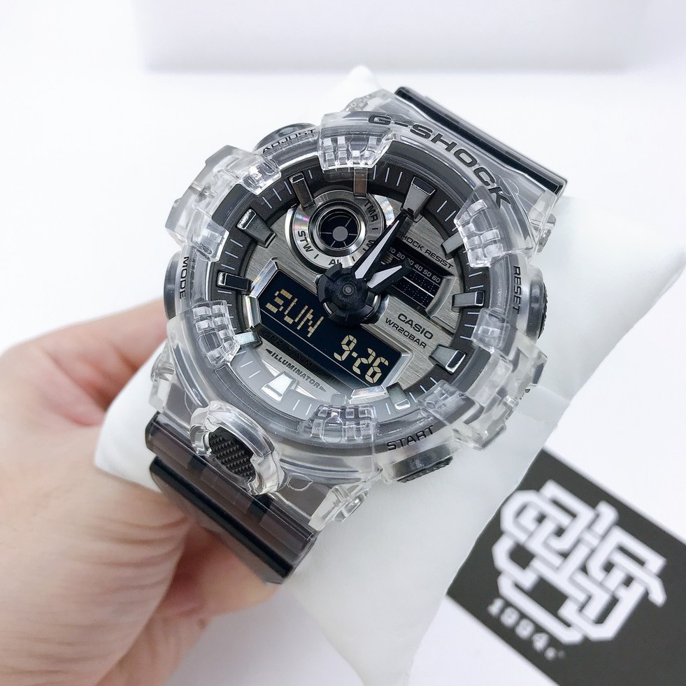 Đồng hồ nam Casio G-Shock GA-700 / GA-700SK-1A chống va đập, chống nước 200m, size 53mm, hàng chính hãng