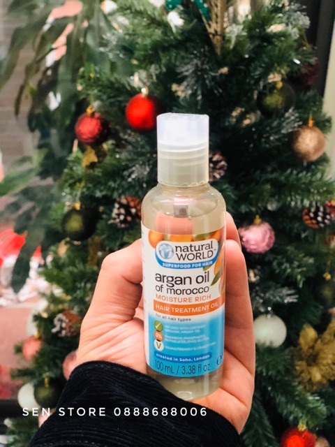 DẦU DƯỠNG TÓC NATURAL WORLD ARGAN OIL OF MOROCCO MOISTURE RICH