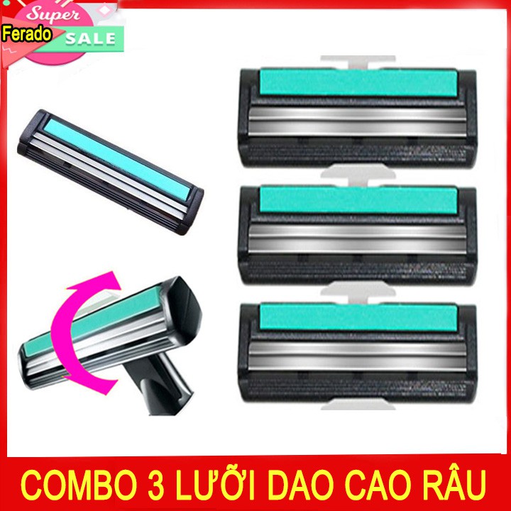 Bộ Dao Cạo râu Cho Nam Kèm 36 Lưỡi Dao Cạo Cùng 1 Lọ Kem