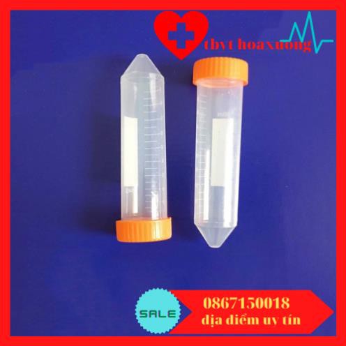 ỐNG FALCON 50ML-ỐNG MÁY LY TÂM- TÚI 50 CÁI NẮP CAM VÀ XANH
