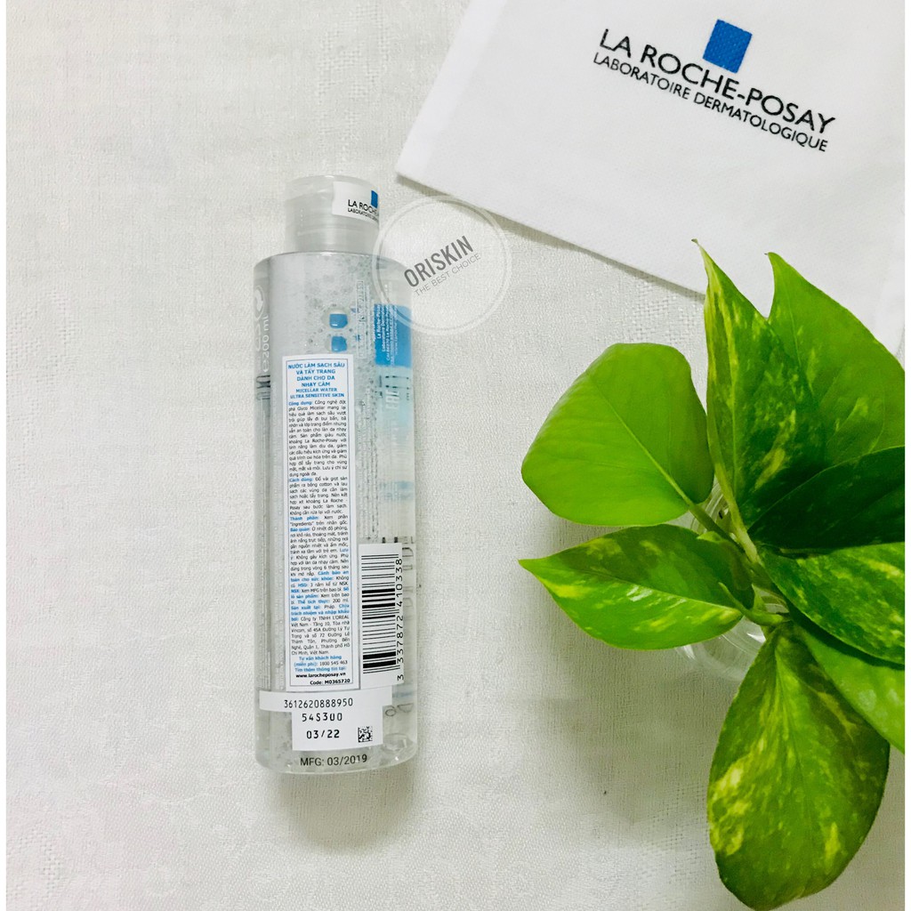 [Chính Hãng] Nước Tẩy Trang Làm Sạch Sâu Cho Da Nhạy Cảm La Roche Posay Micellar Water Ultra Sensitive Skin