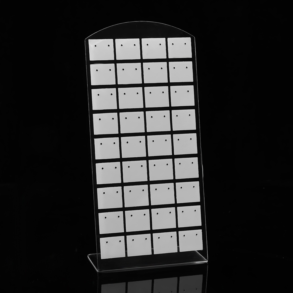 Giá Đỡ Trưng Bày Khuyên Tai Bằng Nhựa 3 Kích Thước Màu Trắng/ Đen