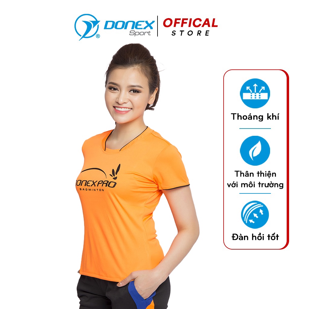 Áo Thể Thao Nữ DONEXPRO Form Regular Fit, Ôm Dáng Vừa Vặn, Thiết Kế Đơn Giản Năng Động AC-3336