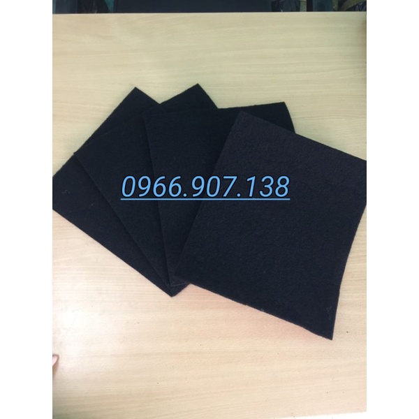 Tấm Lọc Khử Mùi Than Hoạt Tính. Tấm Lọc Khử Mùi Carbon dùng Cho Máy Hút Mùi Dày 3~5mm