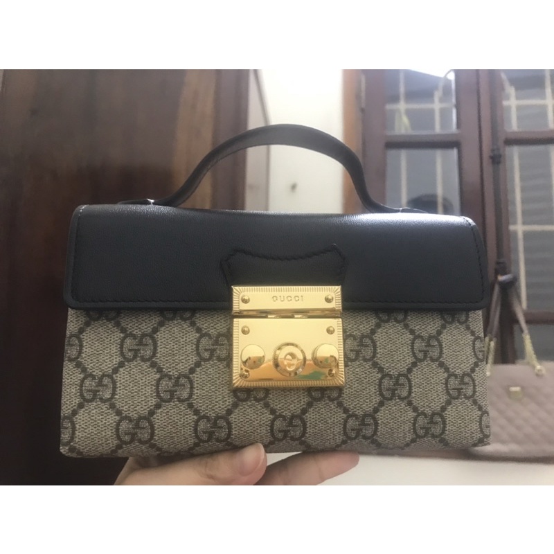 Miếng dán khoá túi Gu xì ngang khoá 4.5cm