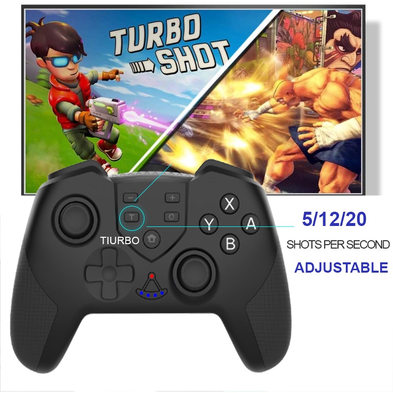 Tay cầm chơi game bluetooth không dây Nintendo Switch Pro mới