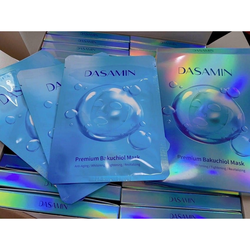 Mặt Nạ Cao Cấp Duỡng Trắng Da Premium Bakuchiol Dasamin Mask(HỘP 3 MIẾNG)
