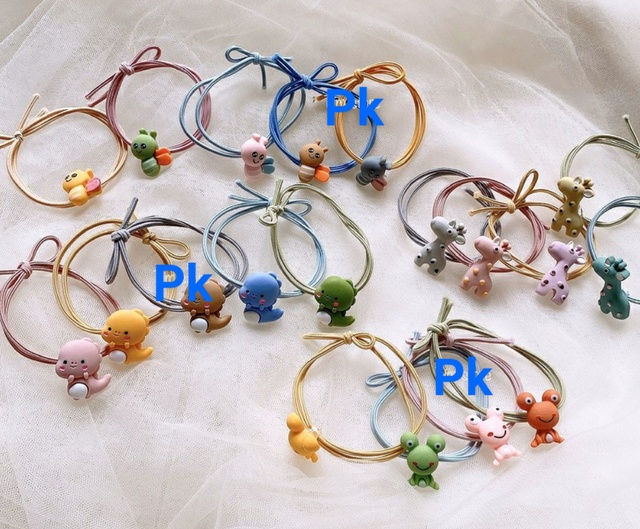 Combo 10 Thun Cột Tóc Nhiều Hình Dễ Thương