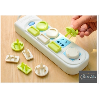 Combo 10 nút đậy ổ điện cao cấp, an toàn cho bé, tiện lợi cho mẹ 2 ba chân + 8 hai chân. Slmn_NBOD-10