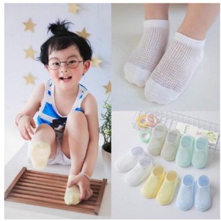 [Dts123]  Sét 5 Đôi Tất Lưới Cho Bé ngắn cổ loại mỏng cho mùa hè