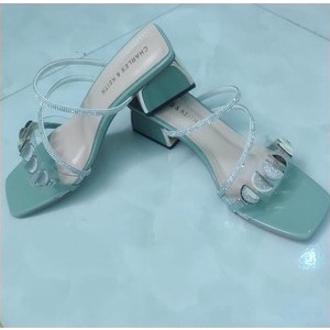 Giày cao gót guốc mặt trăng dây xoàn 5cm siêu hot