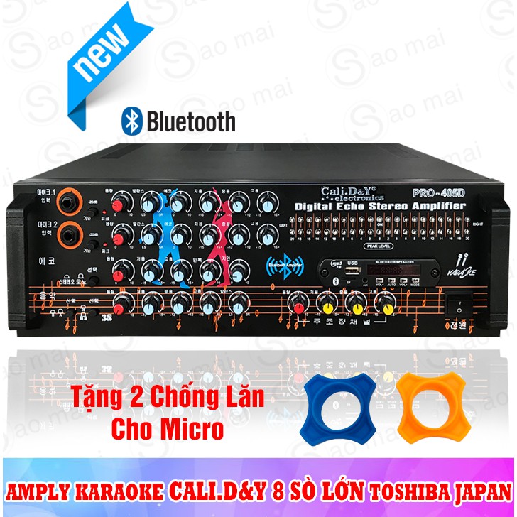 Ampli karaoke Amply nghe nhạc gia đình BLUETOOTH Cali.D&Y PRO-405D