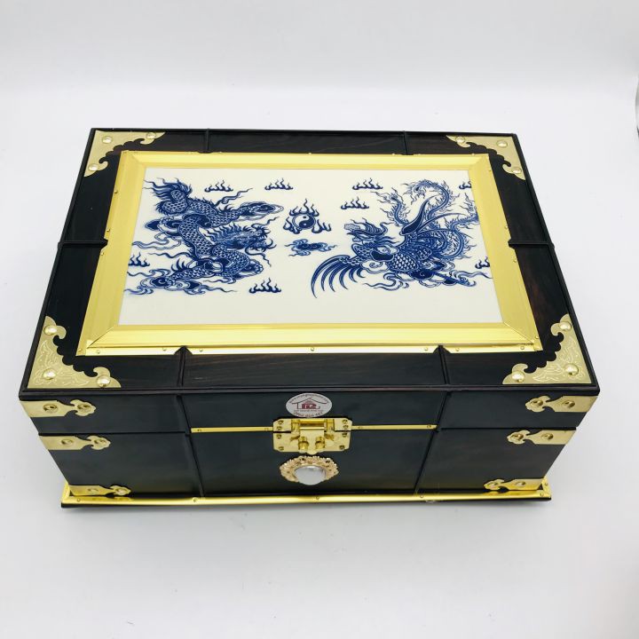 Hộp đựng tiền,trang sức cao cấp rồng phượng
