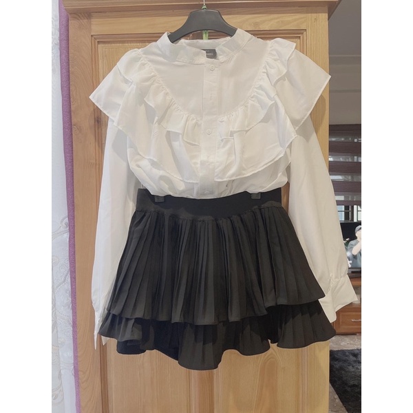 Chân váy Bigsize hai tầng mix gì cũng hợp 60-90kg cho nàng béo