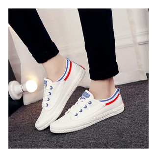 Giày Sneaker Trắng pha Xanh Đỏ