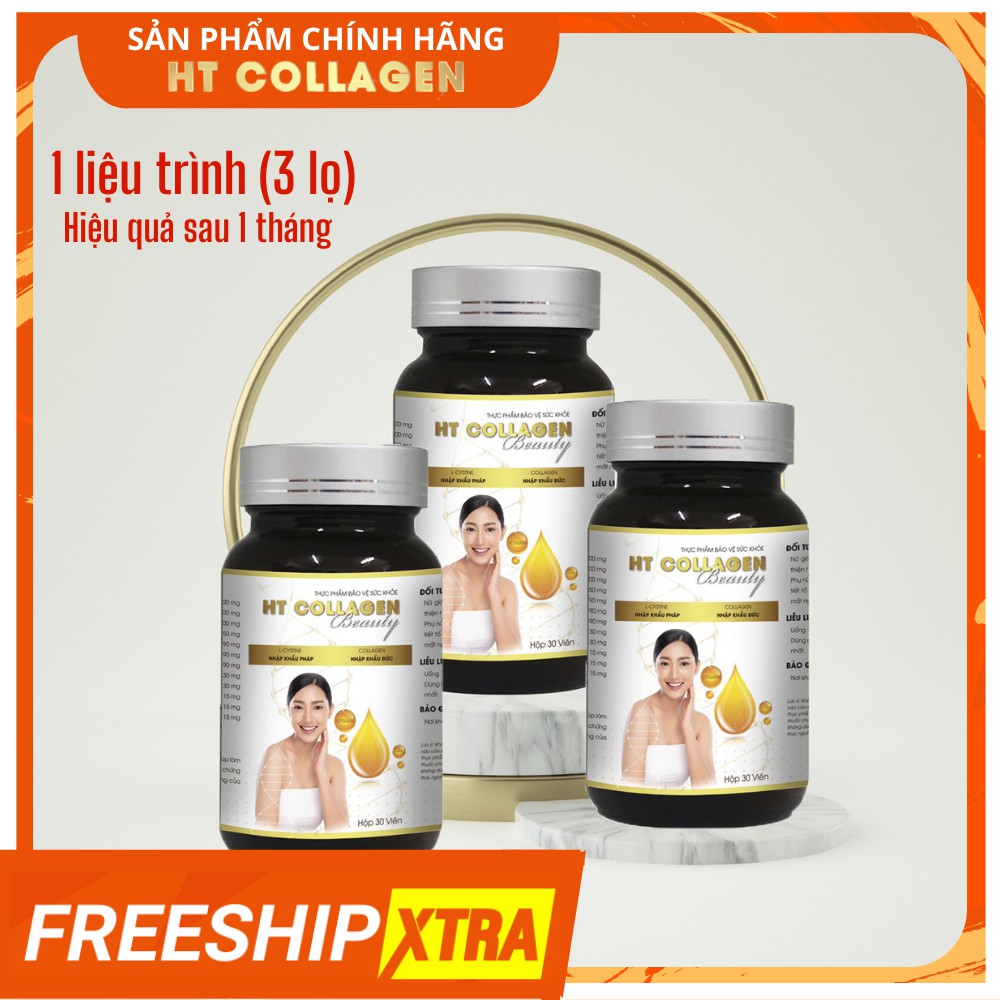 [Hiệu quả sau 1 tháng] Viên uống trắng da Glutathione (3 lọ) căng bóng da HT COLLAGEN | BigBuy360 - bigbuy360.vn