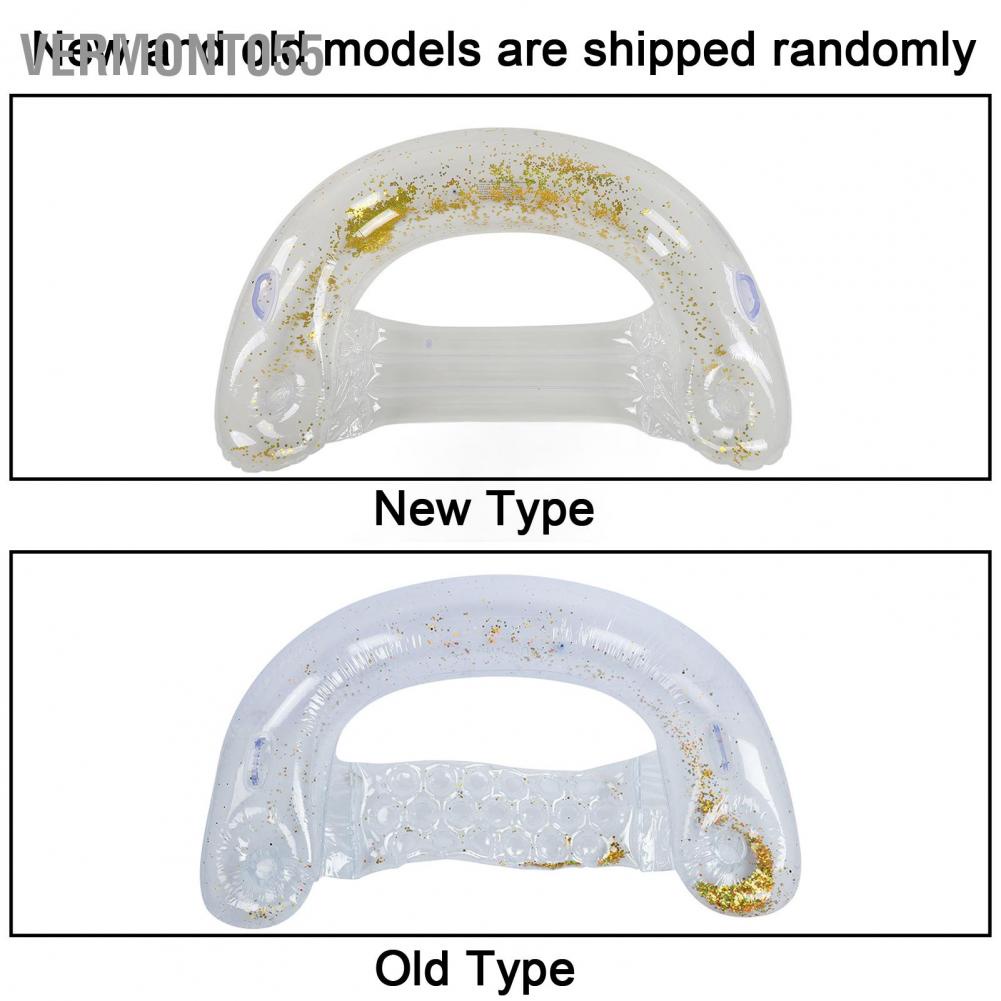 Hàng Hot Bền bể bơi bơm hơi Đệm nổi trên giường Nệm Đồ chơi nước mùa hè với Paillette Hàng giao ngayVermont055