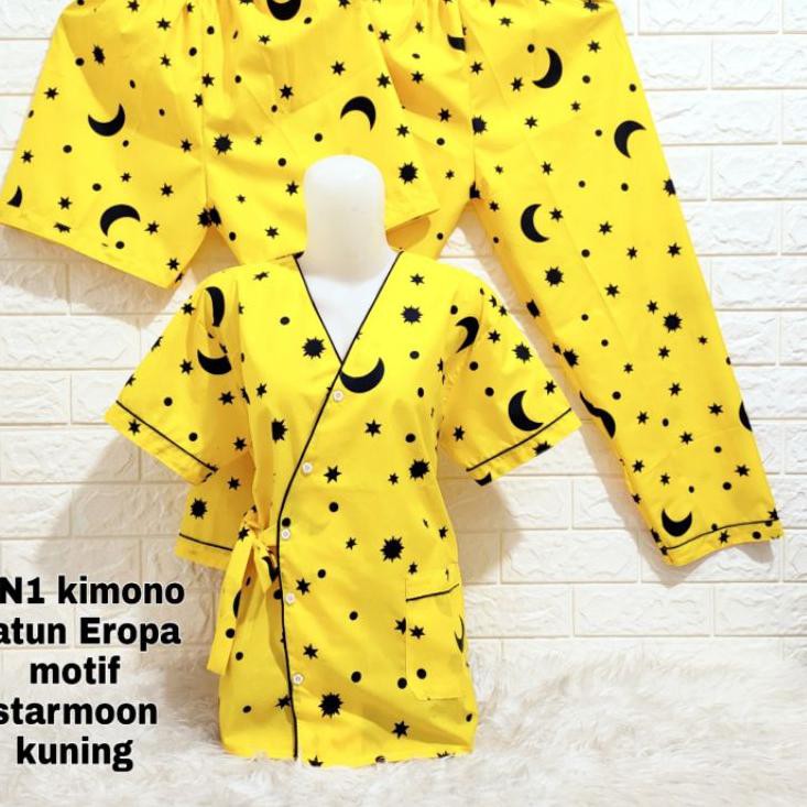 Mới!!! Piyama KIMONO 3IN1 Nhân Vật Họa Tiết Người Lớn 05