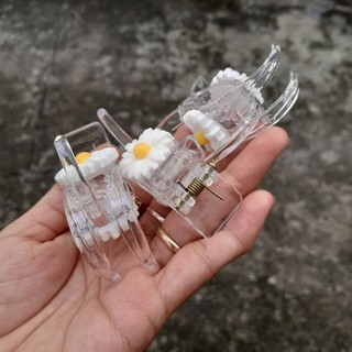 Kẹp 3 răng trong đính hoa cúc (Ảnh thật)