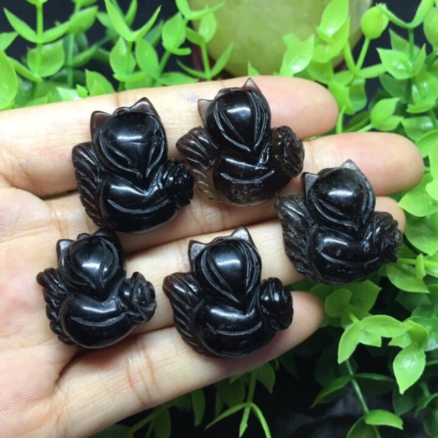 Cửu vĩ hồ ly thạch anh đen - Linh vật số 1 về tình duyên