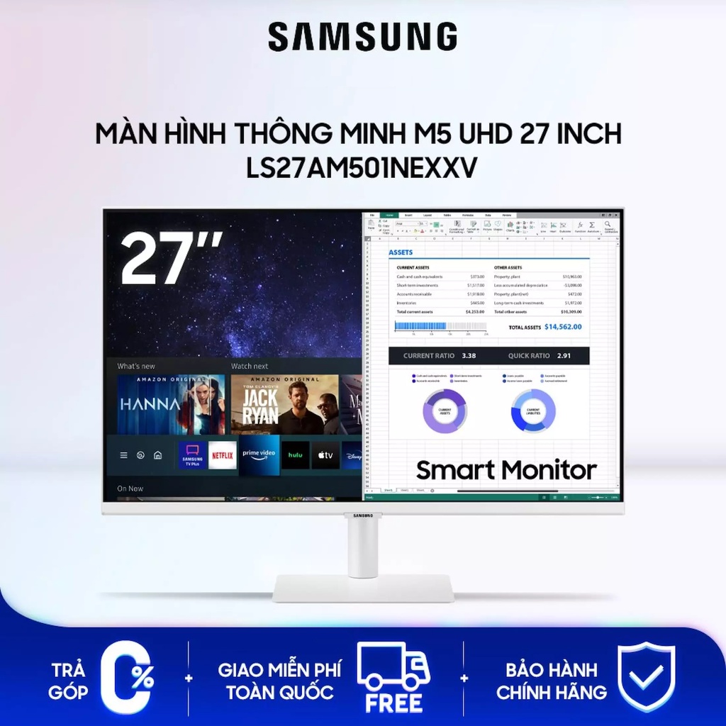 Màn Hình Thông Minh Samsung LS27AM501NEXXV M5 Full HD Dòng 27inch - Hàng Chính Hãng