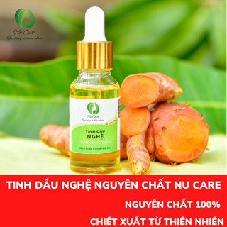 Tinh Dầu Nghệ Nguyên Chất 20ml làm mờ sẹo, mờ thâm chăm sóc da, làm lành vết thương, chống lão hóa NuCare