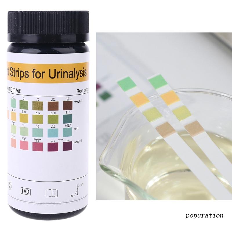 Bộ 100 Que Thử Nghiệm Nước Tiểu Cho Ketosis pH Protein Glucose