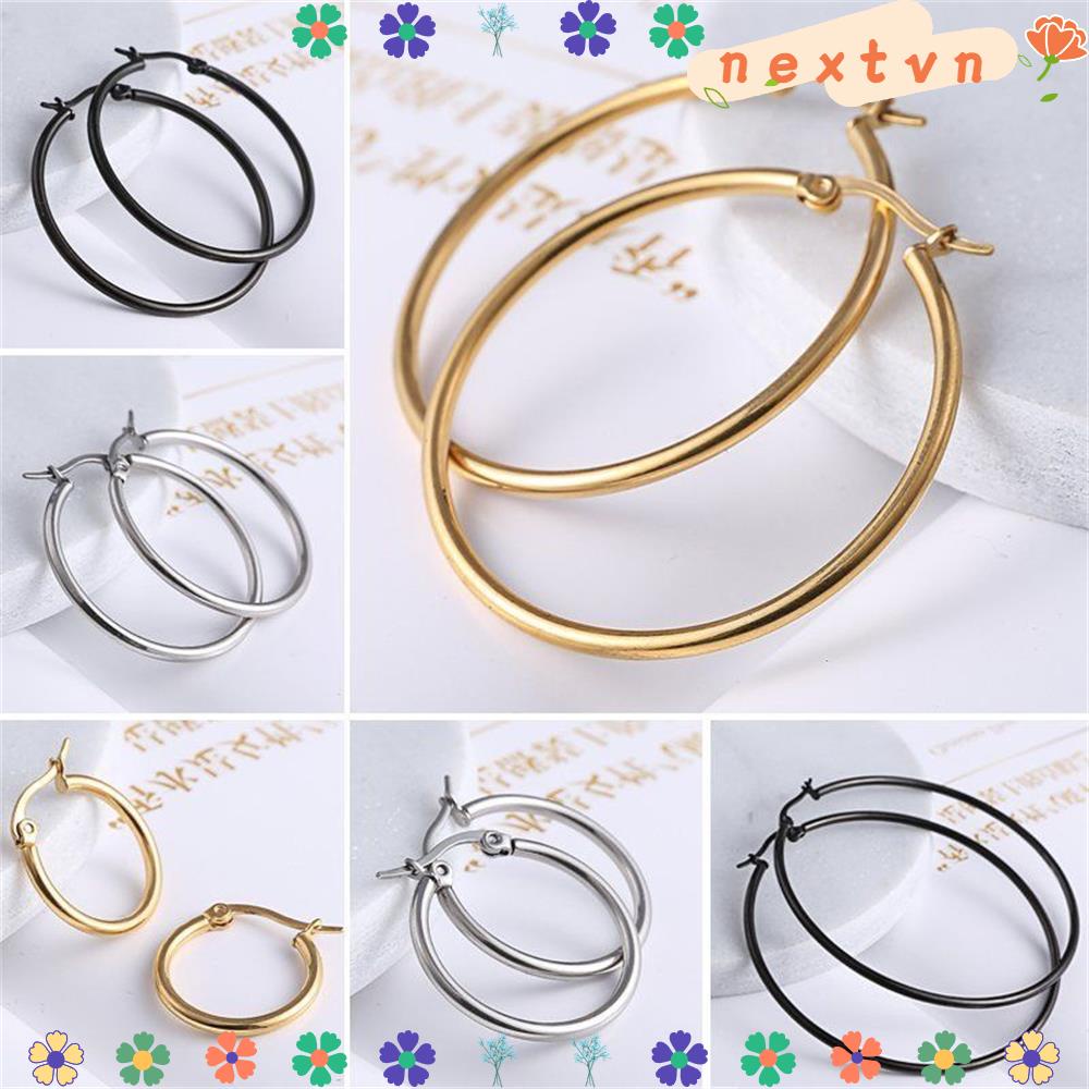 Bông tai kiểu dáng đơn giản hợp thời trang cho nữ