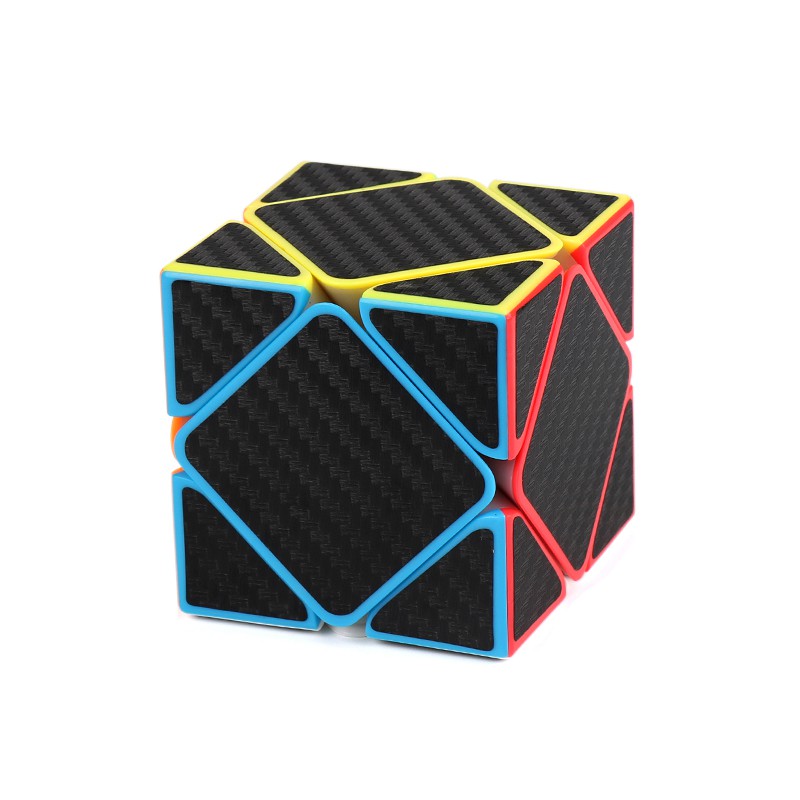 Hộp 4 Khối Rubik Biến Thể MoYu Meilong Pyraminx Skewb Megaminx Square-1 Carbon Fiber WCA